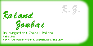 roland zombai business card